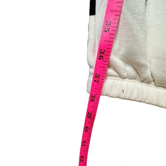 Disney Mickey Mouse All Over Print Jogger Sweatpants Cream Womens Size L - Picture 6 of 7